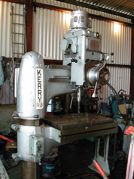 Kerry R3 36&rdquo; Radial Arm Drill, 4 Morse taper, rise and fall table, power feed, DC brake.